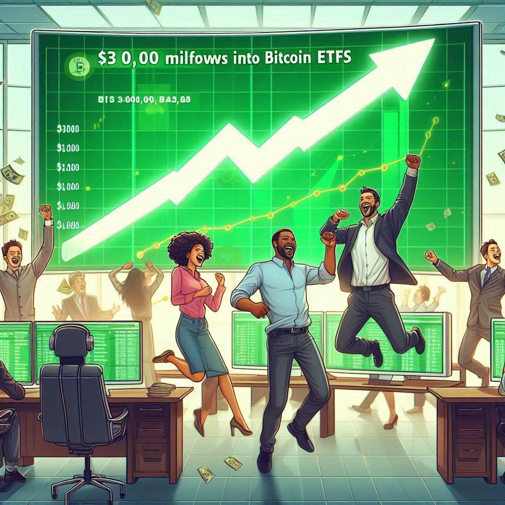 Τα Bitcoin ETFs Βλέπουν Εισροές $300 Εκατομμυρίων