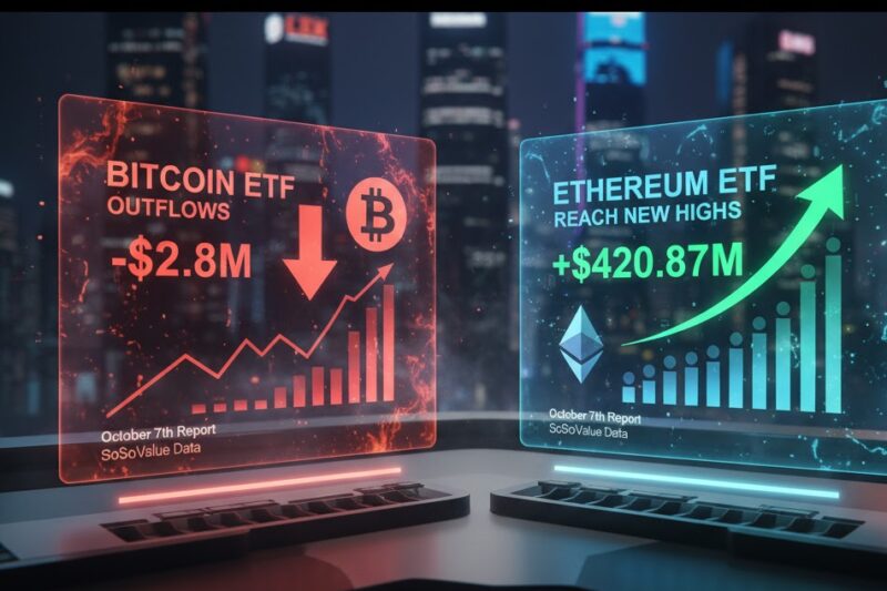 Bitcoin Outflows vs. Ethereum Inflows: Τα Crypto ETFs Σε Νέα Ύψη Οκτωβρίου