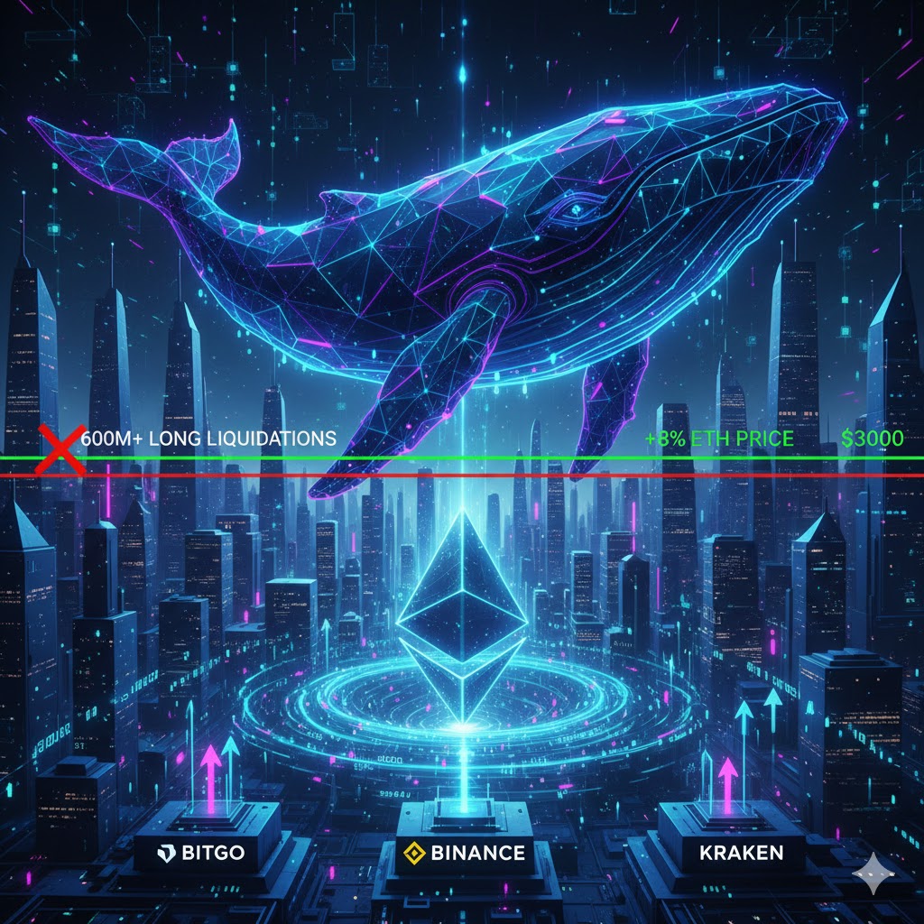 Φάλαινες Ethereum: Μαζικές Αγορές Μετά τις Εκκαθαρίσεις – Ανακάμπτει η Αγορά