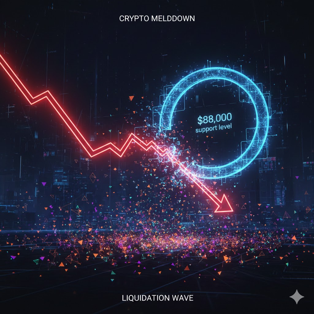 Οι Τιμές των Crypto Καταρρέουν: Μαζικές Εκκαθαρίσεις Leverage Οδηγούν σε Απότομη Πτώση