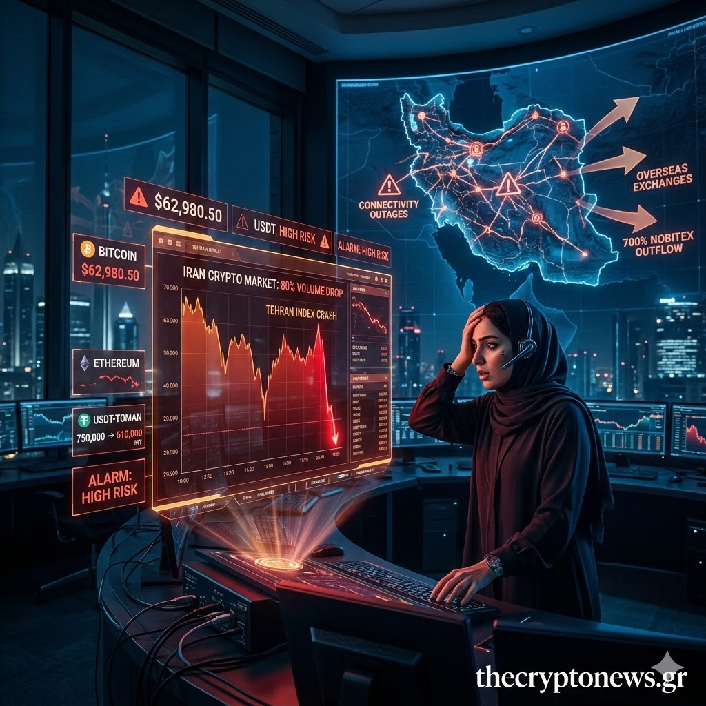 Ιράν: Κατάρρευση 80% στα Crypto μετά τις Επιθέσεις – Φυγή Κεφαλαίων 700%